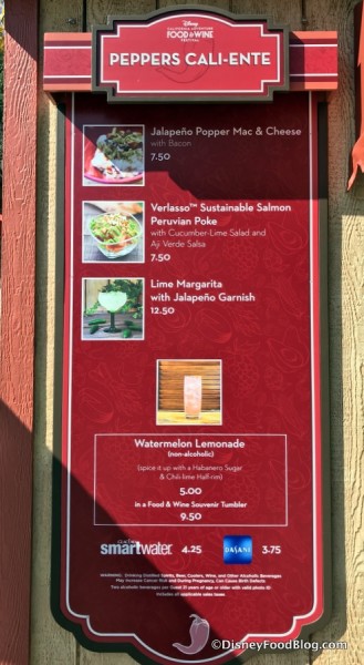 2018 Booth Menu