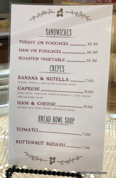 Amorette's Patisserie Bread Bowl Menu