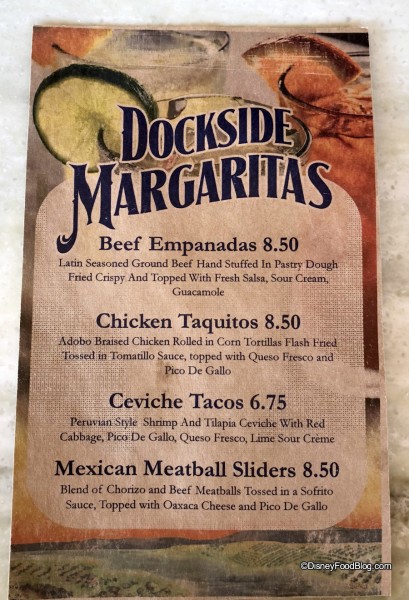 Fantasy Fare Dockside Margaritas