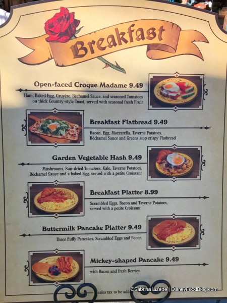 Red Rose Taverne Breakfast Sign