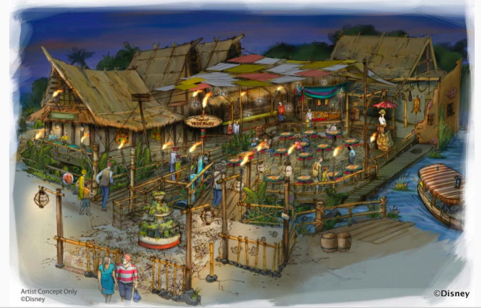 Disneyland Tropical Hideaway Dining Location ©Disney