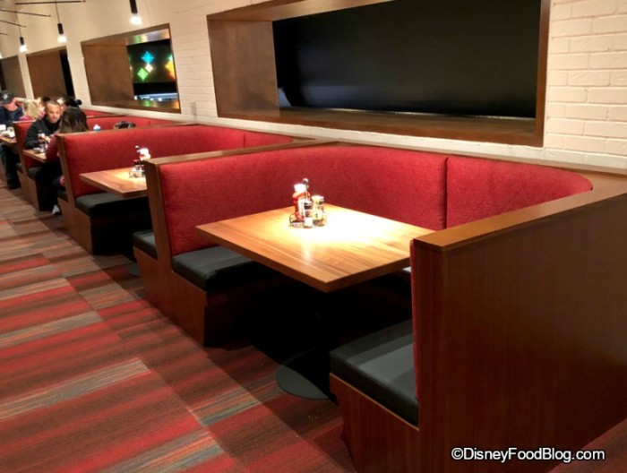 Banquet seating at Splitsville.