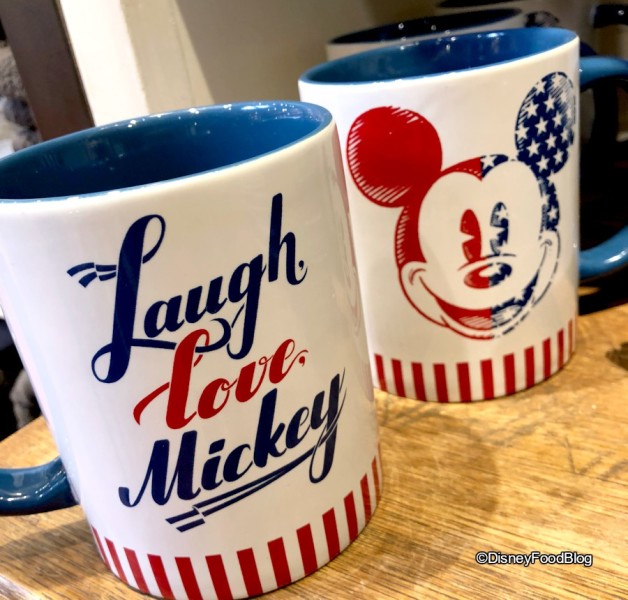 Red, White, and Blue Mickey Mugs at Marketplace Co-Op