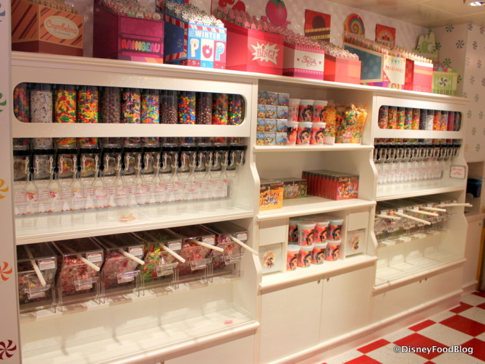 Wall o' candy at Vanellope's!