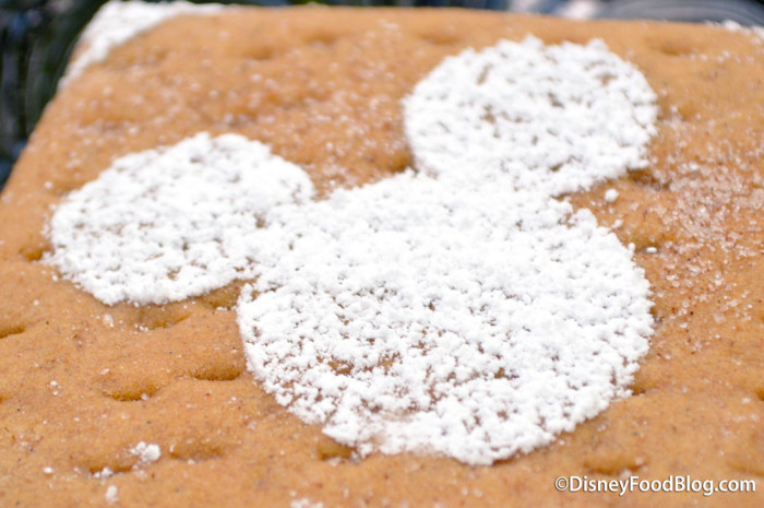 Mickey in powdered sugar form!