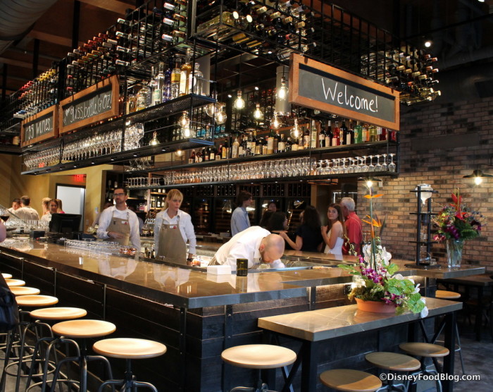 "Welcome" to the downstairs bar