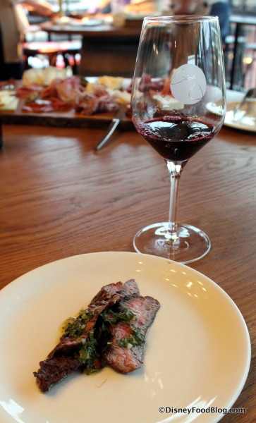 Food paired with wine