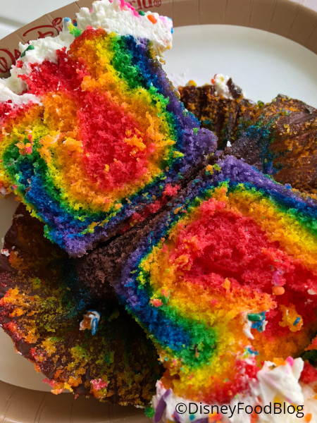 Interior of the Rainbow Cupcake