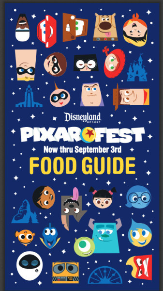 Pixar Fest Food Guide ©Disney