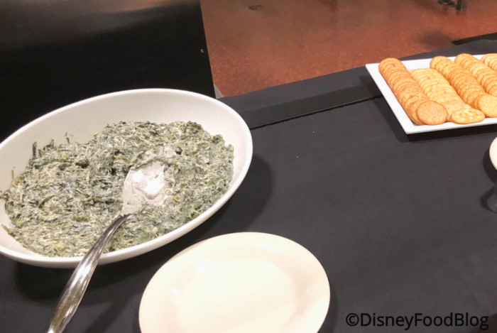 Spinach Dip and Crackers