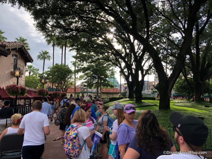 Opening Day Popcorn Stand Line