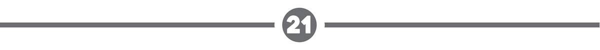 A dividing line with a '21' in the middle.