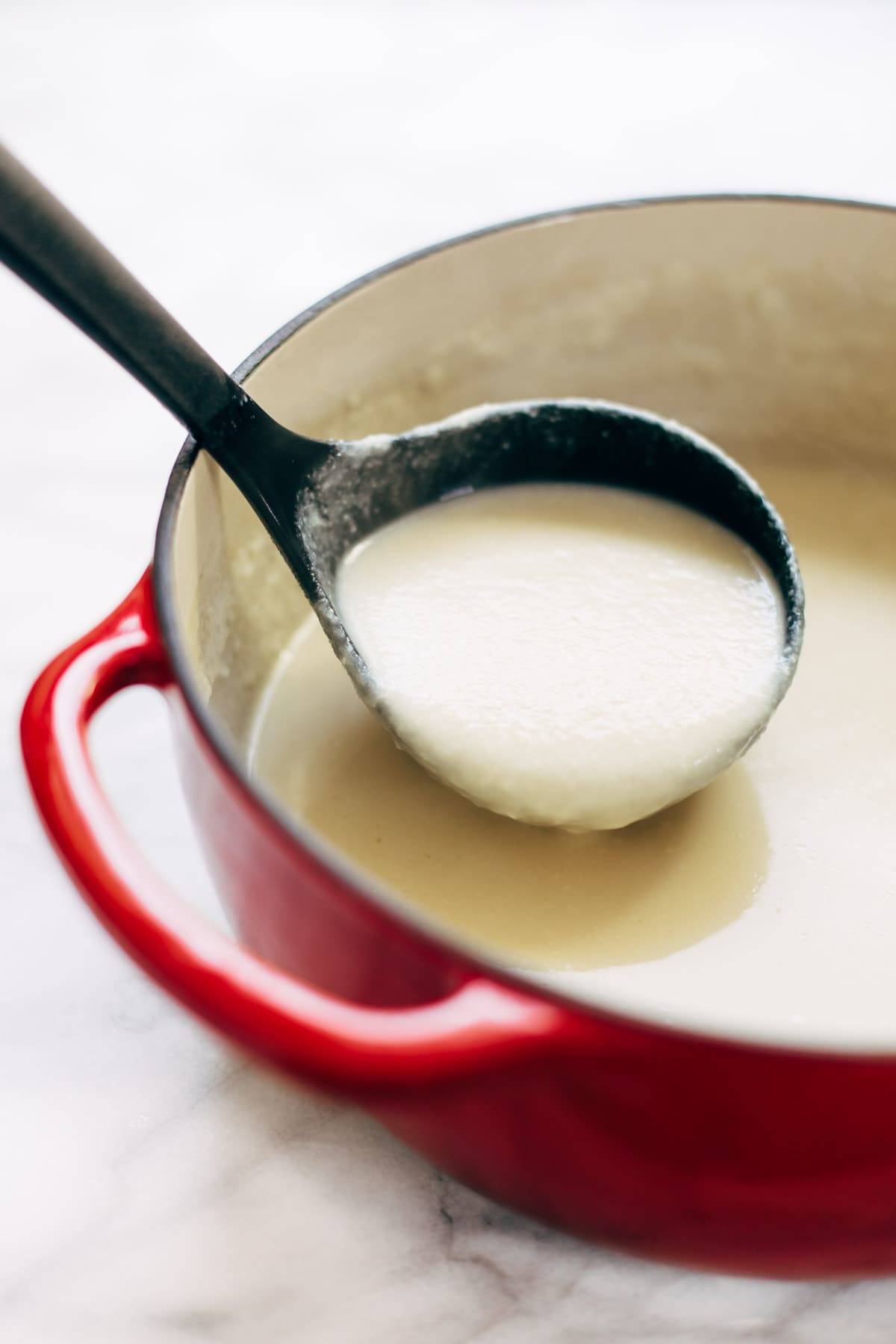 This 5 Ingredient Cheesy Cauliflower Soup is ultra creamy - and all you need is an onion, cauliflower, butter, broth, and cheese! SO EASY. | pinchofyum.com This 5 Ingredient Cheesy Cauliflower Soup is ultra creamy - and all you need is an onion, cauliflower, butter, broth, and cheese! SO EASY. | pinchofyum.com