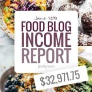 June food blog income report collage.