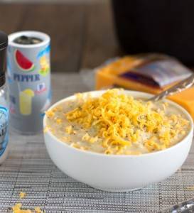 A picture of Super Easy Crockpot Broccoli Cheese Soup